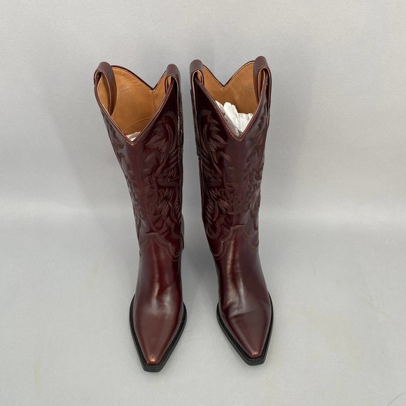 Jeffrey Campbell Dagget Western Boots Brown Size 6 Cowboy Inspired - Picture 5 of 13